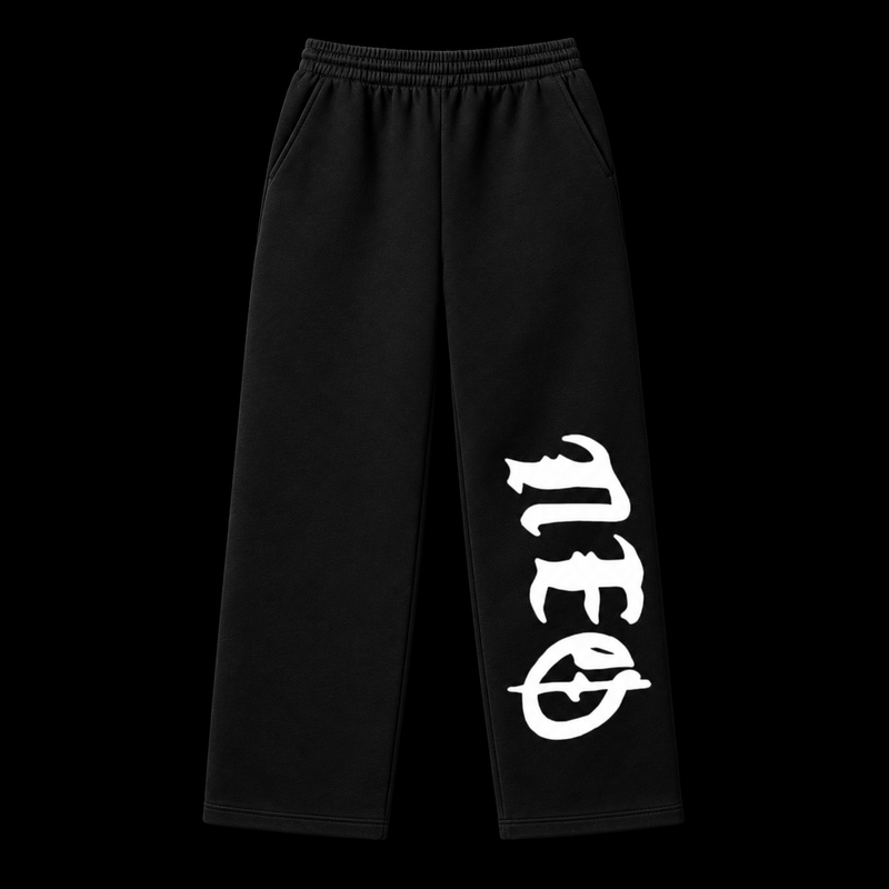 Neo Prime Sweatpants in black with the NEO mark down the leg